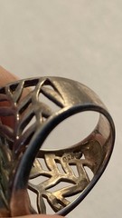 Vintage Heirloom Turquoise 925 Silver Ring SIZE 7 with Free Shipping
