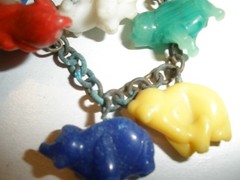 Vintage Brooch with Colorful Animals (see full description)