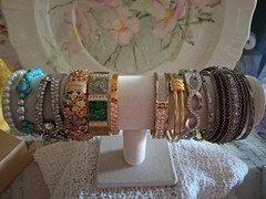 12 Costume Bracelet Lot – All Wearable Bracelets in Great Condition Multicolor