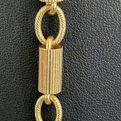 Vintage Gold Tone Geometric Bar Link Chain Long Lariat Necklace Tassel 40”