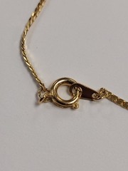 Ornate Heart Pendant 22″ Goldtone Necklace Wheat Style Chain Costume Fashion