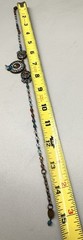 Vintage POGGI PARIS Swarovski Crystal Choker Necklace 13”-15” Bronze Tone