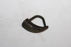 Vintage Davy Crockett Horn-Shaped Silver Tone Classic Retro Charm Pendant