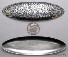 #1974 !!SALE!! ANTIQUED STERLING SILVER PLATED SNOWFLAKE BAR COMPONENT- 2 Pcs