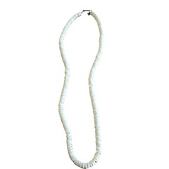 Vintage Y2k Hawaiian Authentic Puka Shell Necklace 16″ Beachy Coastal Nautical