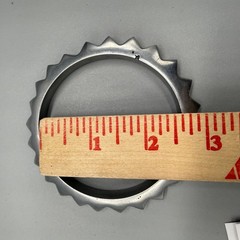 Vintage Women’s Bangle Bracelet Spike Punk Biker Silver Tone 2.5 inches RARE