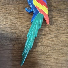Colorful Parrot Brooch Pin With Vibrant Multicolor Design & Secure Clasp Back