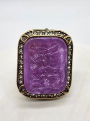 Retired Vintage Heidi Daus Dynasty Bangle Bracelet and Ring Set
