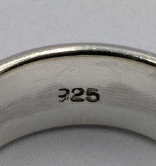Vtg 925 Sterling Silver Braided Spinner Ring Size 8.75 Unisex Fidget Worry Band