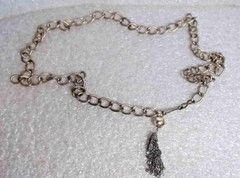 Tassel belt or necklace Y2K and Glam Rock fashion era 40 inch textured Vintage
