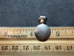 1.41g Vintage Sterling Silver 925 Round Disc Ball Drop Pendant M