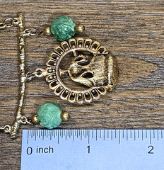 Vintage Faux Jade Far East Buddha Pendant Necklace
