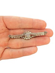 Vintage Jewelry Rhinestone Bar Pin Rhinestone Brooch