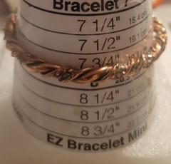 VINTAGE 3 Copper Bangle Bracelet 7 1/2″ To 8″ 3/4″ 1/4″ 1/5″ Wide Twist Floral