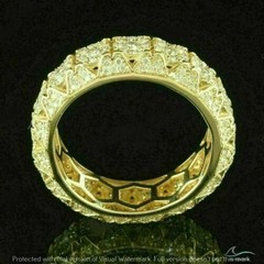 2.50 Ct White Diamond Art Deco Antique Vintage Wedding Ring 14K Yellow Gold FN