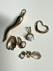 Vintage 14k Gold Charm Lot