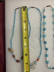 Vintage Czech Turquoise Glass Bead Necklace