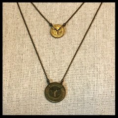 1950’s & 1970’s NYC Subway Token Double-Strand Necklace| Boho Layering