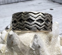 Vtg Signed SL Southwestern Ring Sterling Silver 925 Band Size 8.5 Jewelry 🖤
