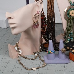 Boho Revival Jewelry bohemian Mix Layered Beads Leather wood beads & fringe 16pc