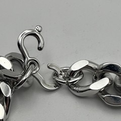 Vintage Sterling Silver Kalbe ID Nameplate Plaque With Stainless Steel Bracelet