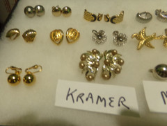 ESTATE FIND 14 PAIRS EARRINGS SOME SIGNED