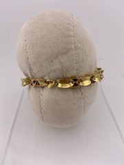 BRONZE MILOR ITALY Signed 7 – 7 1/2 Inch Art Deco Style Bracelet