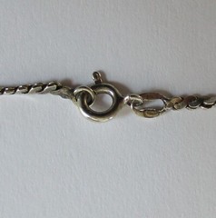 Vintage Lightweight Sterling Silver 925 Serpentine Chain Necklace 17 1/2″ Italy