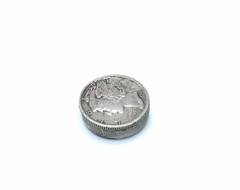VINTAGE 1941 900 COIN SILVER MERCURY DIME COIN SINGLE BUTTON COVER