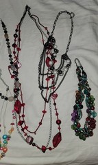 Vtg Lot 10 Costume Fashion Jewelry Quartz Faux Pearl Earrings Necklaces Estate