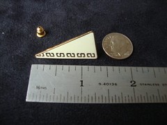 VINTAGE SAMUEL HUANG CLOISONNE EARRINGS SIGNED WHITE ENAMEL GOLD FILLED POST