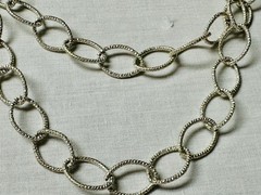 3 Piece Gold/Silver Tone Oval Link Coin Pendant Necklace Lot n0279