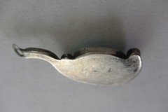 Pendant Vintage Native SouthWest Turquoise n Sterling Silver Old Pawn Small-Sz.