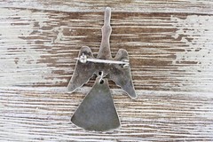 OLD PAWN INDIAN CAST BIRD DANGLES MOVES STERLING SILVER 925 BROOCH PIN