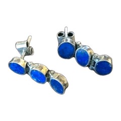 Lot Mix Lapis Lazuli 925 Chain Banded Agate Pendants Monet Earrings Necklace