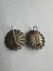 Vintage 800 Silver Filigree Bracelet & Earrings Italy