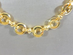 NEW OLD STOCK BETTER QUALITY CIRCLE & BOW LINK GT 25″ NECKLACE IN MINT CONDITION