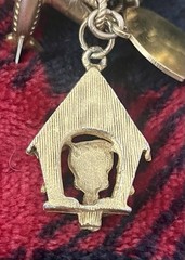 Vintage Dog in Dog House Puppy Charm Pendant