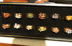 Lot of Birthstone rings 12