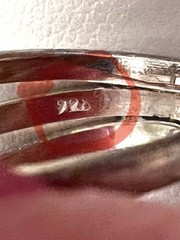 Vtg Chrysocolla Ring 925 Sterling Silver Sz 7 6g Unique Shape Aqua Color Ex Cond
