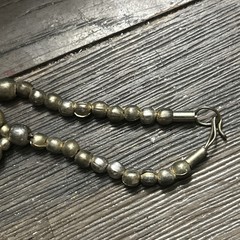 Vintage Modernist Style Copper tone Curb Chain Collar Necklace Handcrafted