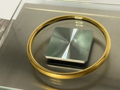 VOGA 18K/RESIN Electroform Choice of Finish Slip-On Bangle Satin Jewelry 8.5 in.