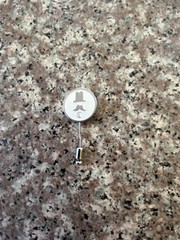 Vintage Style Top Hat & Mustache Stick Pin – Monogram C – Men’s Lapel Accessory