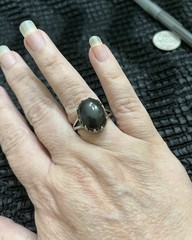 Signed STS Chuck Clemency Sterling Silver “Gems Out of Africa” Ring Size 9