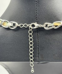 Vintage “Cha Cha” Necklace Cluster Runway Statement Silver-Tone Dangling Baubles