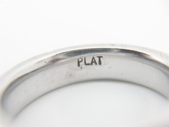 Designer $6000 1.50ct Pavet Set VS F Natural Diamond Platinum 6mm Band Ring 10g