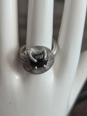 Vintage Silver Modernist Ring 7.5 Freeform Art Sculptural Irregular Handmade