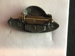 Birds and Blooms Pewter Lady’s Hat Pin/Brooch- Limited Edition .. Signed 2005