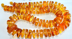 76gr RUSSIAN SOVIET BALTIC AMBER BEAD NECKLACE 琥珀 BRACELET STONE PENDANT EARRING