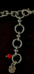 LUCKY BRAND Vintage Necklace Pewtertoned Metal with Semi-precious Stone Accents